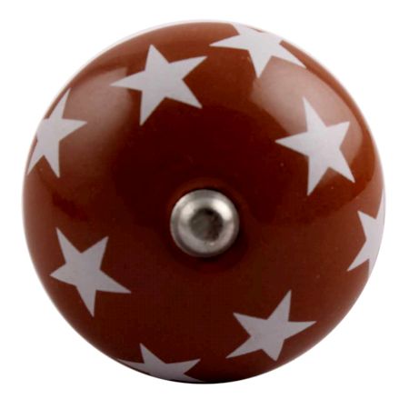 Brown Star Ceramic Wine Stopper (Pack Of One Piece)